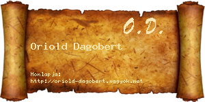 Oriold Dagobert névjegykártya